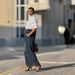 Retro Divided Distressed Slanted Pocket Elastic Waist Jeans Women's Clothing Independent Website New 2026_mkmklike.com
