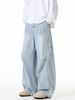 Wukong Has Trendy Brand American Washed And Old Splicing Scimitar Jeans Men's Retro Loose And Versatile Wide-leg Trousers._mkmklike.com