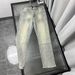 GOOD Embroidered Jeans 2025 Summer Slim Fit Solid Color Long Pants Cotton Denim Fabric Five-pocket Style Youth Casual_mkmklike.com