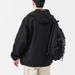 American Style Trendy Brand Hooded Autumn Winter Men's Sweatshirt Windbreaker Outdoor Windproof New Half-Zip Pullover_mkmklike.com