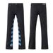 Trendy Brand Simple Embroidered Patch Jeans, Unisex High Street Fashion Jeans_mkmklike.com