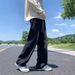 Men's Clothing Spring And Autumn Loose Straight Jeans Men's Retro Drawstring Wide Leg Casual Long Pants Men's Fashion Brand_mkmklike.com
