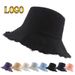 Hot Sale New Custom Tassel Washed Denim Bucket Hats Women Cotton Plain Wide Brim Foldable Fisherman's Hat Outdoor Beach Panama_mkmklike.com