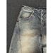 Vintage Distressed Denim Jeans For Men & Women - High Waisted Wide Leg Streetwear Pants With Raw Hem Detail (Blue Wash)_mkmklike.com