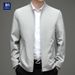 Lunar Apex Hunterson Spring An Autumn New Men's Jacket Soli Color Stan Collar Zipper Long Sleeve Business Casual Coat For Men_mkmklike.com