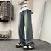 Vintage Starry Sky Pattern Jeans For Men, Spring And Autumn Style, Straight Loose Fit, Trendy American High Street_mkmklike.com