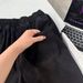 Men's Washed Pleated Denim Shorts Summer Outerwear Shark Gill Drawstring Five Point Casual Mid-Length Pants_mkmklike.com