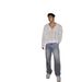 Men's Rhinestone Jeans - High Street American Style Straight Leg Pants With Full Crystal Embellishments_mkmklike.com