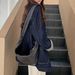 Salt-style Plaid Patchwork Mid-length Denim For Women, 2026 Spring/autumn New Model, Loose Fit, Slimming, Versatile_mkmklike.com