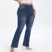 Women's Clothing Women's Flared Pants With Frayed Hem And Buttons New_mkmklike.com