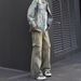 Tooling Jeans Men's Spring And Autumn Cleanfit American High Street Niche Design Trendy Brand Loose Straight Pants_mkmklike.com