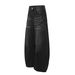 Men's Clothing Men's Vintage Washed Black Distressed Denim Jeans - Retro Cat Whisker Design, Loose Fit, Straight Leg, Mid Rise, Cotton Blend_mkmklike.com