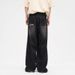 Ripped Jeans Men's Summer Ruffian Handsome American High Street Retro Wide-leg Pants Trendy Brand Loose Straight Casual Trousers_mkmklike.com