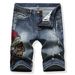 Indian Embroidered Denim Shorts Men New Cross Border_mkmklike.com