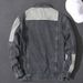 Men's Clothing Loose Workwear Plus Velvet Top Denim Jacket Korean Style Loose Fit Workwear Fleece Lined Casual Coat With Patchwork & Color Blocking_mkmklike.com