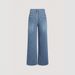 Women's High Waist Straight Leg Jeans - Relaxed Fit Wide Leg Bootcut Denim Pants With Side Button Detail_mkmklike.com