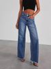 K New Denim Pants For Women, Loose And Casual Straight Leg Wide Leg Pants_mkmklike.com