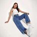 Women's Straight Washed Jeans Loose Casual Fashion Retro Trousers Versatile Denim Pants_mkmklike.com