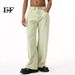 EF JEANS | 2024 New American Old Yellow Mud Splicing Straight Wide-leg Jeans Trendy Loose Retro_mkmklike.com