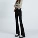 Women's Spring New High-waisted Petite Wide-leg Jeans, Slim-fit Flared Pants, Slimming Micro-flare Pants_mkmklike.com