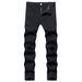 Men's Clothing Slim Fit, Casual, Ripped Knee Jeans_mkmklike.com