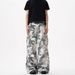 Streetwear Camo Cargo Jeans For Men - Relaxed Fit Straight Leg With Multiple Pockets, Summer Casual Pants, Cotton Comfort_mkmklike.com