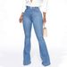 Flared Jeans, European And American Style, Butt-Lifting Slimming Pants, Women's Plus Size Long Pants For_mkmklike.com