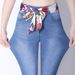 Spring 2025 New High-Waisted Micro-Flare Jeans For Women, Plus Size, Stretchy, Slimming, Straight-Leg Flare Wide-Leg_mkmklike.com