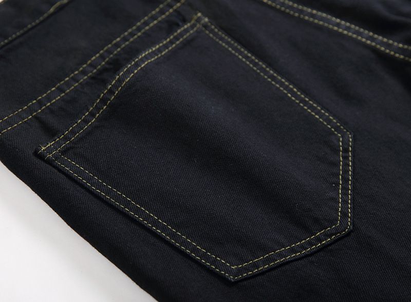 Men's Clothing Ripped Jeans Men's Washed Light White Straight Large Size Jeans Men Trendy_mkmklike.com