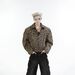 Loom Leopard Print Denim Jacket For Men 2024 Spring Autumn New Niche European And American Style Turn-Down Collar Design_mkmklike.com