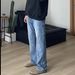 Men's Clothing Retro Washed American Style Flared Cleanfit Jeans Slim Fit Trousers For Men And Women Trendy Old Style Denim_mkmklike.com