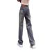 Women's High-Waisted Slim Fit Straight Leg Jeans Fashionable Loose Slimming Wide Leg Pants For Petite Figures Spring New Style_mkmklike.com