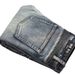 Trendy Long Pants With Creased And Torn Holes, Elastic Small Straight Tube Mid Waist Men's Motorcycle Jeans_mkmklike.com