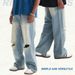 American Street Style Jeans, High-quality Loose Denim Pants, Classic Breathable Ripped Casual Jeans For Men_mkmklike.com
