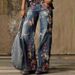 Women's Clothing plus size women's casual pants thin jeans wide leg pants long pants_mkmklike.com