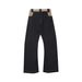 Cleanfit Men's Wool-Blend Denim Pants Vintage Washed Straight-Leg Jeans Curved Hem Subtle Distressing_mkmklike.com