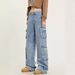 Men's Clothing Street Washed Distressed Workwear Jeans For Men Spring And Autumn Straight Loose High Street Vibe Style Long Pants_mkmklike.com