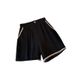 women's clothing fat mm Xiaoxiang style casual shorts contrast color tops slim temperament two-piece suit_mkmklike.com
