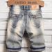 Men's Clothing High Quality Summer Denim Shorts Trendy Split Pants Mid Length Pants_mkmklike.com