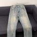 Vintage Washed Blue Wide-Leg Jeans – Unisex High Waist Straight Fit (S-3XL, Light Blue)_mkmklike.com