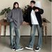 Nordmann American Retro Jeans For Men, Spring And Autumn Style, High-End Feel, Wide-Leg Long Pants, Straight Loose Fit, Trendy_mkmklike.com