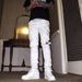 Men's Clothing Fashionable Casual White Jeans Plus Size Loose Fit For Men For Formal & Casual Whiskers Jeans Washed Slightly_mkmklike.com
