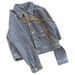 Heavy Duty Color Blocked Denim Jacket Loose Fitting Embroidered Rabbit And Letter Details Absolutely Stunning Perfect For Early Spring_mkmklike.com