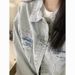 2025 American Spring Autumn New Denim Jacket Women, Niche Loose And Versatile Shirt Top, Suitable For Small People To_mkmklike.com