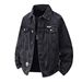 Men's Clothing New Workwear Embroidered Denim Jacket Fashionable Slim Fit Comfortable Long Sleeved Top Spring And Autumn Large Size Jacket For Men_mkmklike.com