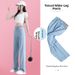Women's High-Waisted Tencel Denim Jeans Slimming Petite Fit Summer Thin Style 2026 New Arrival Ice Silk Wide Leg Pants_mkmklike.com