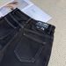 Retro Hong Kong Style Black Wide-Leg Jeans For Women 2025 Winter High-Waisted Loose Floor-Length Baby Fleece Warm_mkmklike.com
