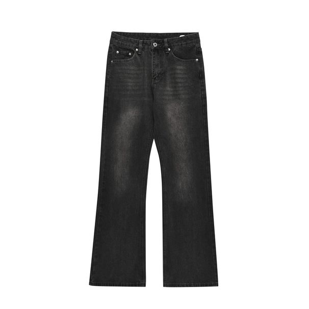 Men's Vintage Washed Flared Jeans – High Street Baggy Wide-Leg Denim Pants With Retro American Style (Sizes S-XXL)_mkmklike.com
