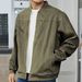 American Style Cross-Border Men's Suede Jacket Spring And Autumn Fashion Casual Zipper Long Sleeve Cardigan Coat_mkmklike.com