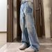 "Men's Classic Blue Denim Jeans – Comfortable Straight Fit Stretch Jeans (Sizes S To 3XL)"_mkmklike.com